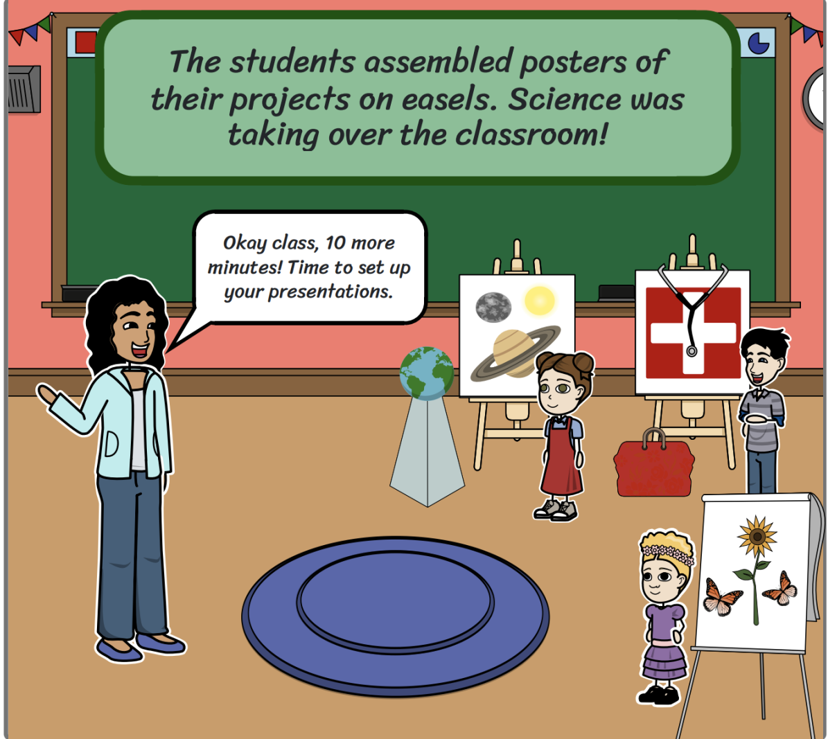 Kids in front of there dream careers